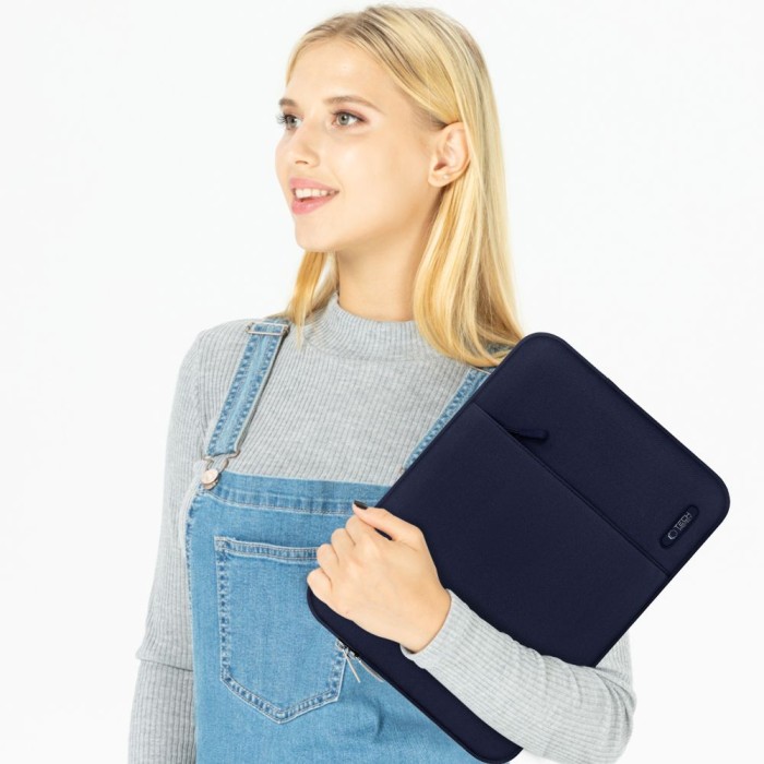 Tech-Protect Sleeve Laptop 13-14 Case - Navy Blue