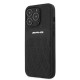 AMG AMHCP13LOSDBK iPhone 13 Pro / 13 6.1" black/black hardcase Leather Curved Lines