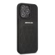 AMG AMHCP13LOSDBK iPhone 13 Pro / 13 6.1" black/black hardcase Leather Curved Lines