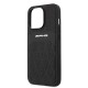 AMG AMHCP13LOSDBK iPhone 13 Pro / 13 6.1" black/black hardcase Leather Curved Lines