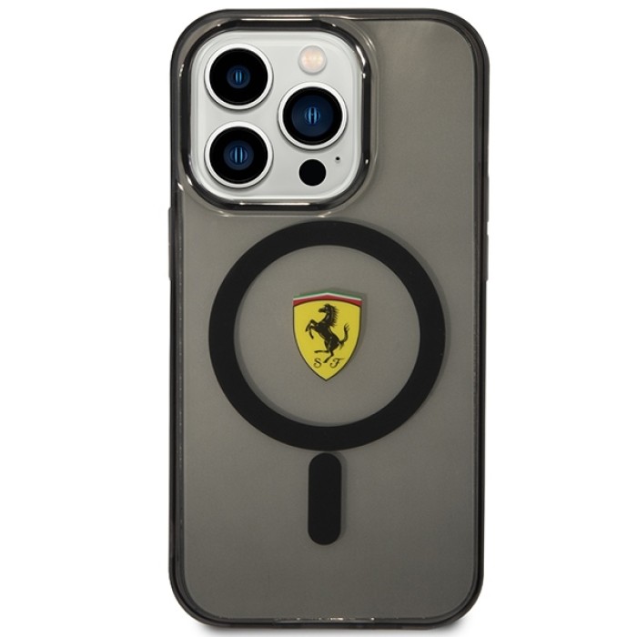 Ferrari FEHMP14LUKK iPhone 14 Pro 6.1" black/black hardcase Translucent Magsafe