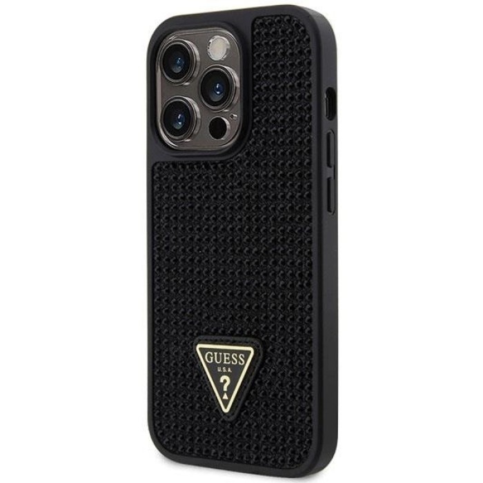 Guess GUHCP14LHDGTPK iPhone 14 Pro 6.1" black/black hardcase Rhinestone Triangle