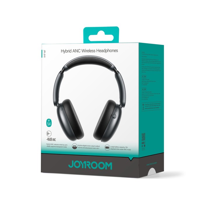 Joyroom J-Head Series JR-JH1 Wireless Headphones with ANC Bluetooth - Black