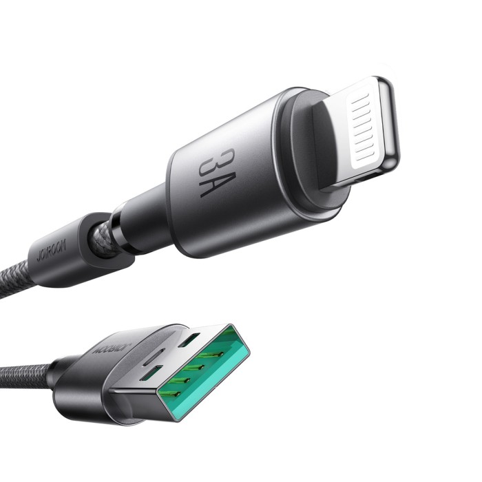 Joyroom S-A50 Unlimited Series 3A USB-A - Lightning Cable with Magnetic Organizer 1.2m - Gray