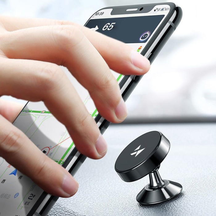 Wozinsky Magnetic Car Mount for Dashboard 360 Self-Adhesive Black (WMH-05)
