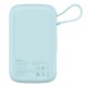Baseus Qpow powerbank 10000mAh built-in USB Type-C cable 22.5W Quick Charge SCP AFC FCP blue (PPQD020103)