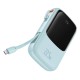 Baseus Qpow powerbank 10000mAh built-in USB Type-C cable 22.5W Quick Charge SCP AFC FCP blue (PPQD020103)