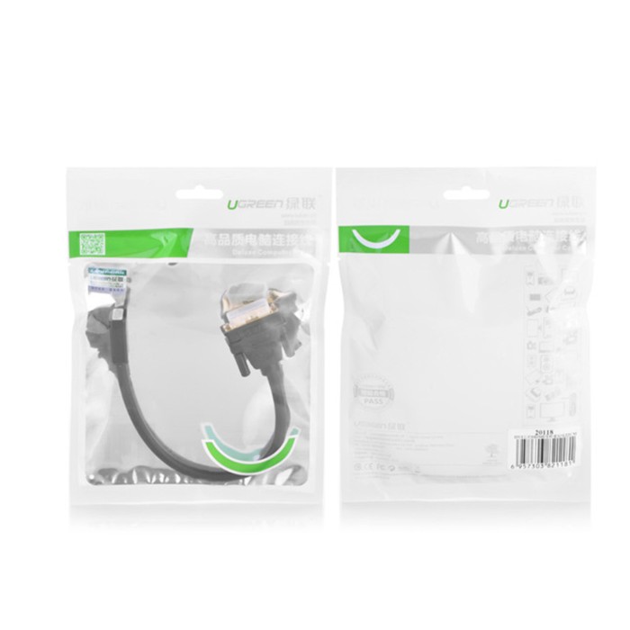 Ugreen cable adapter cable DVI (male) - HDMI (female) 0.15m black (20118)