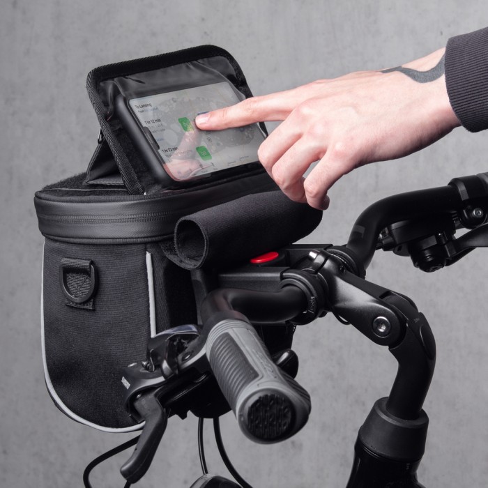 Wozinsky Handlebar Bag Bike Shoulder Bag Black (WBHBB-01)