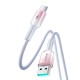 Joyroom S-A42 Crystal-Clear Series 3A USB-A - USB-C cable 1.2m - white