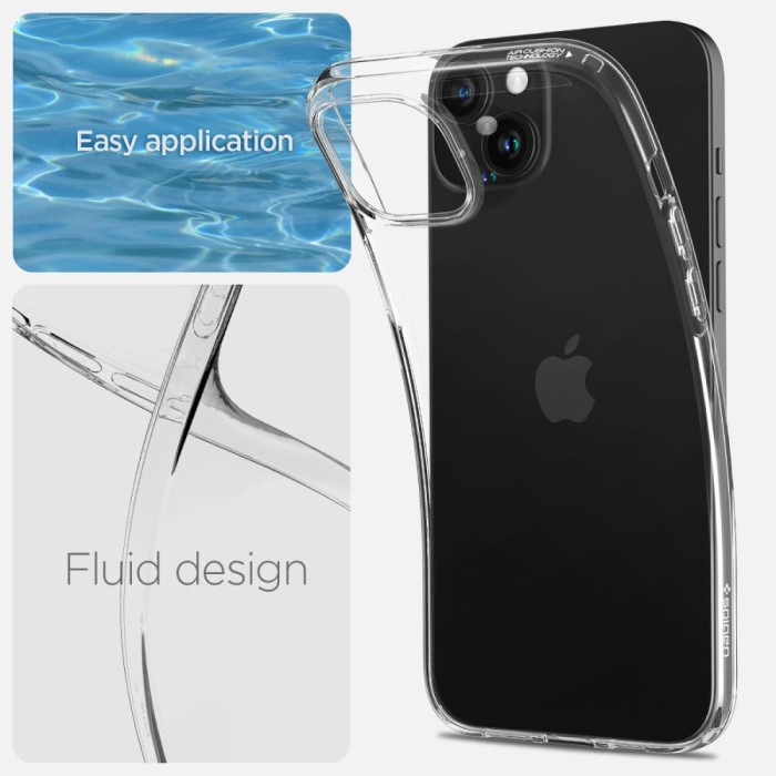 Spigen Liquid Crystal iPhone 15 Plus Case - Clear
