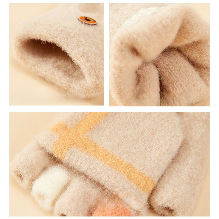 Women's/children's winter phone gloves - black
