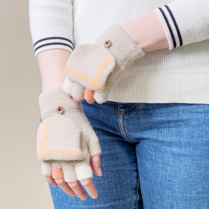 Women's/children's winter phone gloves - white