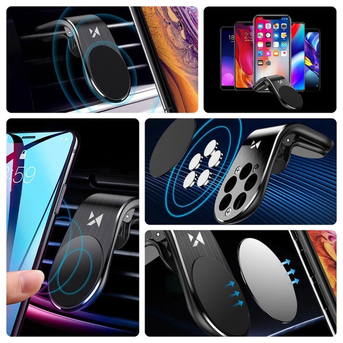 Wozinsky Magnetic Phone Holder for Air Vent - Black