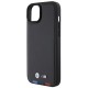 BMW BMHCP15M22PTDK iPhone 15 Plus 6.7" black/black Leather Stamp Tricolor
