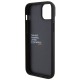 BMW BMHCP15M22PTDK iPhone 15 Plus 6.7" black/black Leather Stamp Tricolor