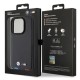 BMW BMHCP15L22PTDK iPhone 15 Pro 6.1" black/black Leather Stamp Tricolor