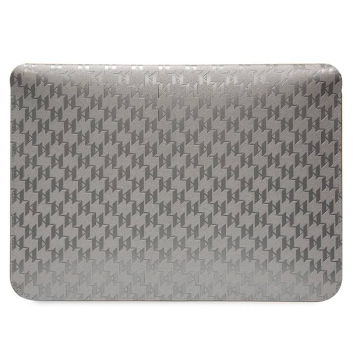 Karl Lagerfeld Saffiano Monogram Choupette case for a 14" laptop - silver