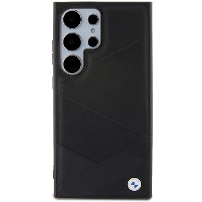 BMW BMHCS24L23RCGPK S24 Ultra S928 black/black hardcase Signature Leather Crossing Lines Pattern
