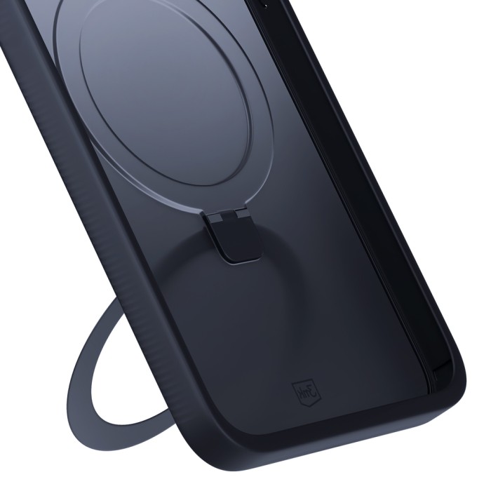 3mk Smoke Case Mag&amp;amp;Stand for Apple iPhone 16 pro max - black