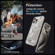 Spigen Ultra Hybrid Mag Case with MagSafe for iPhone 15 Pro Max - Natural Titanium (Zero One Pattern)