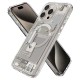 Spigen Ultra Hybrid Mag Case with MagSafe for iPhone 15 Pro Max - Natural Titanium (Zero One Pattern)