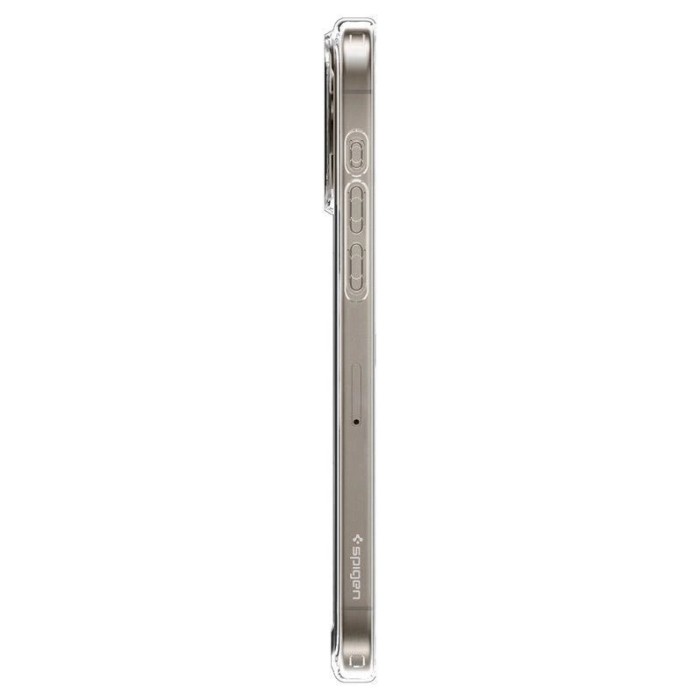 Spigen Ultra Hybrid Mag Case with MagSafe for iPhone 15 Pro Max - Natural Titanium (Zero One Pattern)