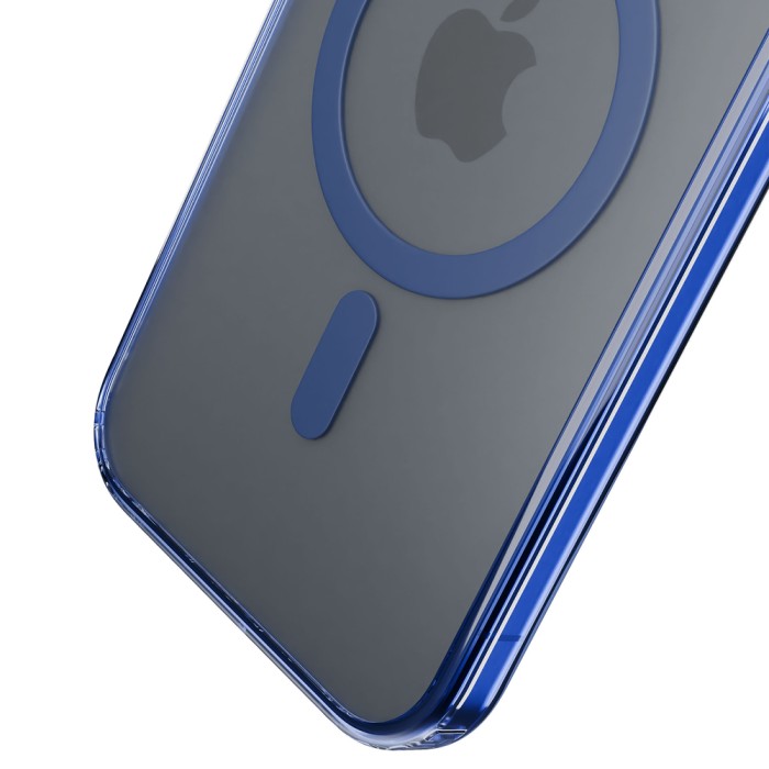 3mk Frosty MagCase Blue Case for Apple iPhone 16 Pro - Transparent