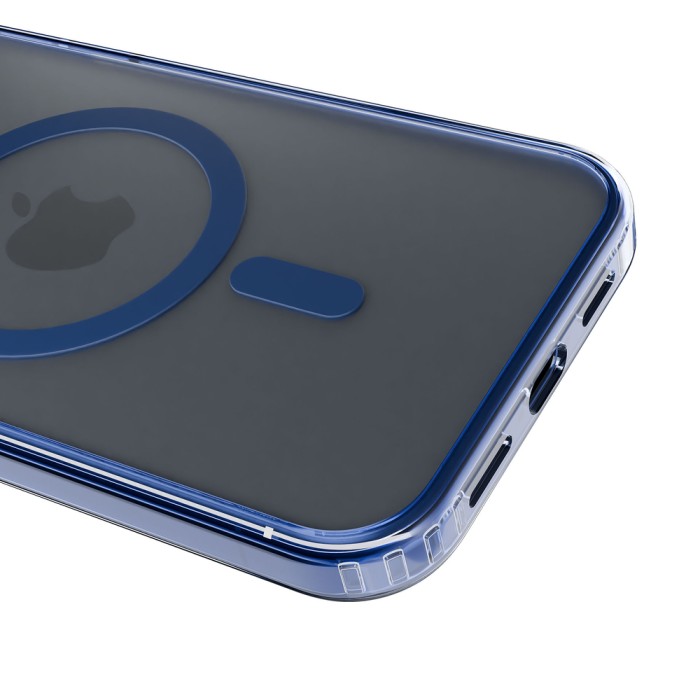 3mk Frosty MagCase Blue Case for Apple iPhone 16 Pro - Transparent