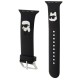 Karl Lagerfeld 3D Rubber Karl&amp;amp;Choupette Heads strap for Apple Watch 38/40/41mm - black