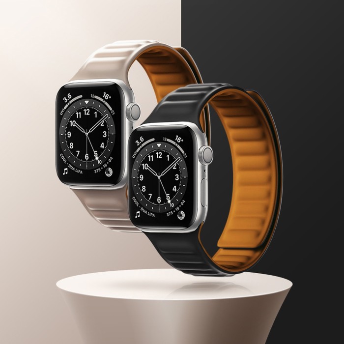 Magnetic Strap Magnetic Strap Bracelet for Apple Watch 45mm - Red