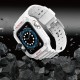 Protect Strap Band for Apple Watch 42/44/45mm Armored Case Strap - White