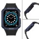 Protect Strap Band for Apple Watch 42/44/45mm Armored Case Strap - Black, Blue