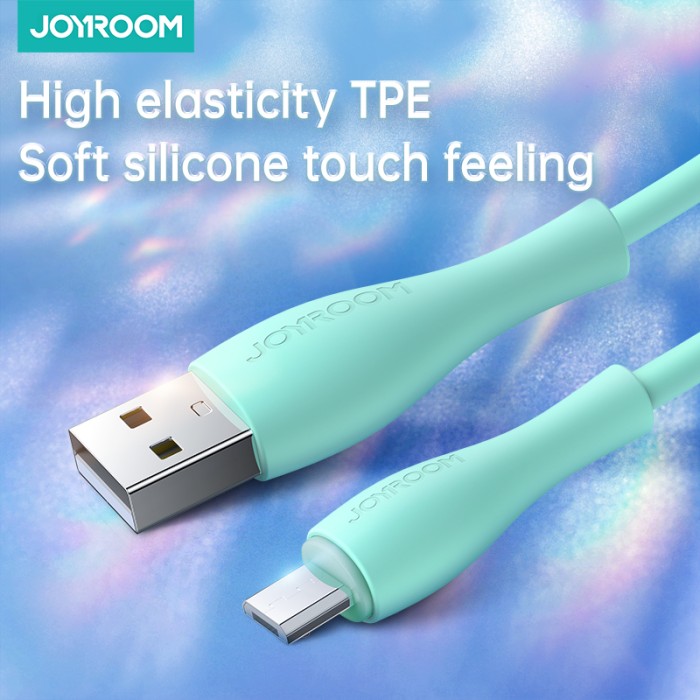 Joyroom Bowling Data Cable S-2030M8 USB-A / micro USB 3A 2m - green