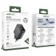 Acefast A57 PD 35W GaN charger 2 x USB-A + USB-C with 3 ports - black