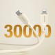 Dudao L7SF 2in1 cable USB-C - USB-C / Lightning 100W 1.2m - beige