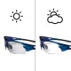 Rockbros 10069 UV400 Cycling Glasses - Blue