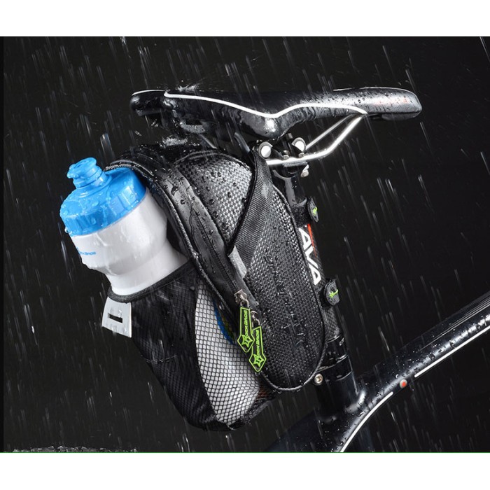Rockbros C7-1 waterproof bicycle bag with saddle mounting 1.5l - black