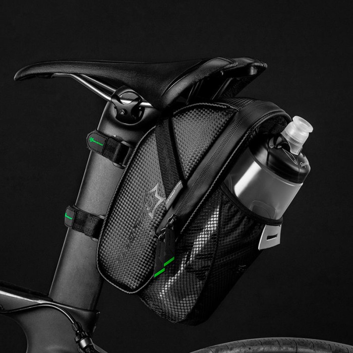 Rockbros C7-1 waterproof bicycle bag with saddle mounting 1.5l - black