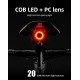 Rockbros Q5 Rear Bike Light with Intelligent Stop System - Black