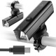 Rockbros 24610002001 Front Bike Light 1000 lm + USB-C - USB-A Cable - Black