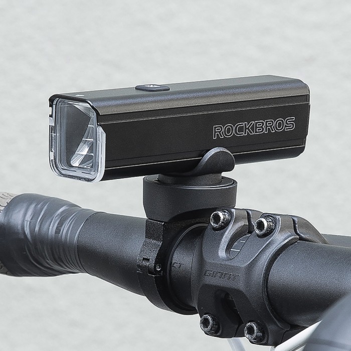 Rockbros 24610002001 Front Bike Light 1000 lm + USB-C - USB-A Cable - Black