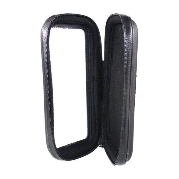 Bicycle waterproof motorcycle phone holder bag saddlebag for handlebar XL (max phone size: 165 mm x 80 mm) black (without handlebar mount)