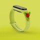 Strap Xmas for Xiaomi Mi Band 5 / 6 Christmas Silicone Strap Bracelet with Mistletoe - Green