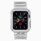 Silicone Band Strap Bracelet Case Strap Light Set for Apple Watch 44mm - Black