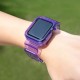 Silicone Band Strap Bracelet Case Strap Light Set for Apple Watch 38mm - Purple