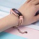 Metal bracelet for Xiaomi Mi Band 3 / 4 / 5 / 6 band strap - pink