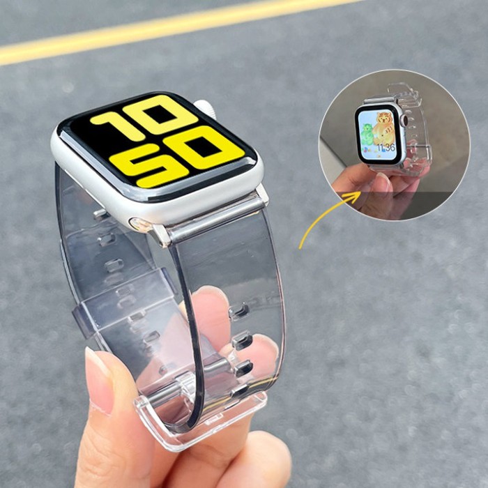 Silicone Strap Bracelet Bracelet Strap Light for Apple Watch 38 / 40 mm - Black