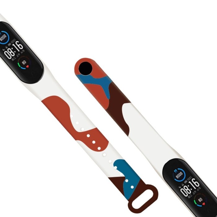 Strap Moro band for Xiaomi Mi Band 5 / 6 silicone strap watch bracelet pattern 8