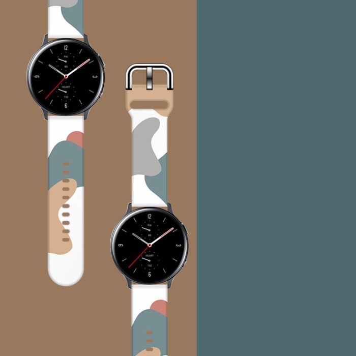 Strap Moro for Samsung Galaxy Watch 40 / 41 / 42 / 43 / 44 mm silicone bracelet watch band - pattern 2